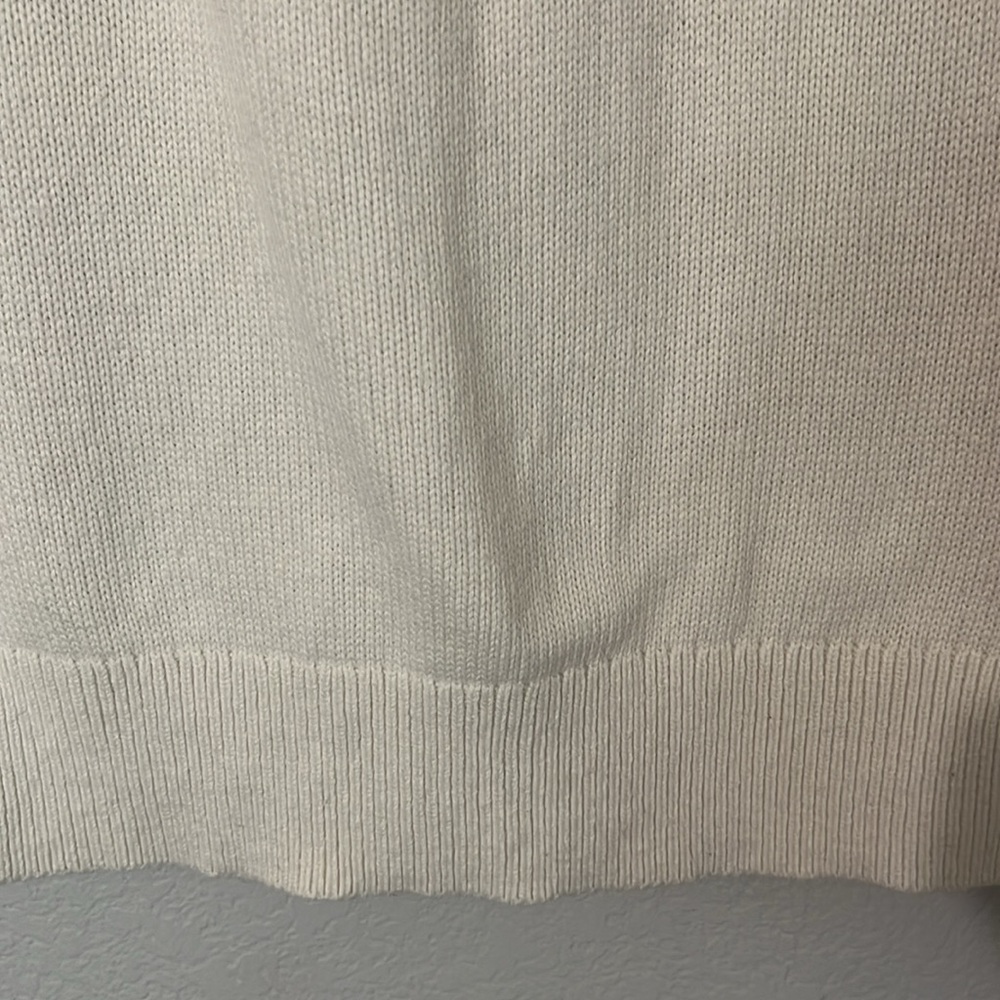 Boden Cream and Gray Patterned Crew Neck Sweater - Picture 8 of 8